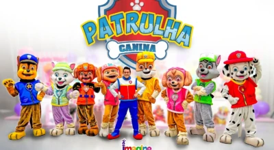 Arte da patrulha canina.
