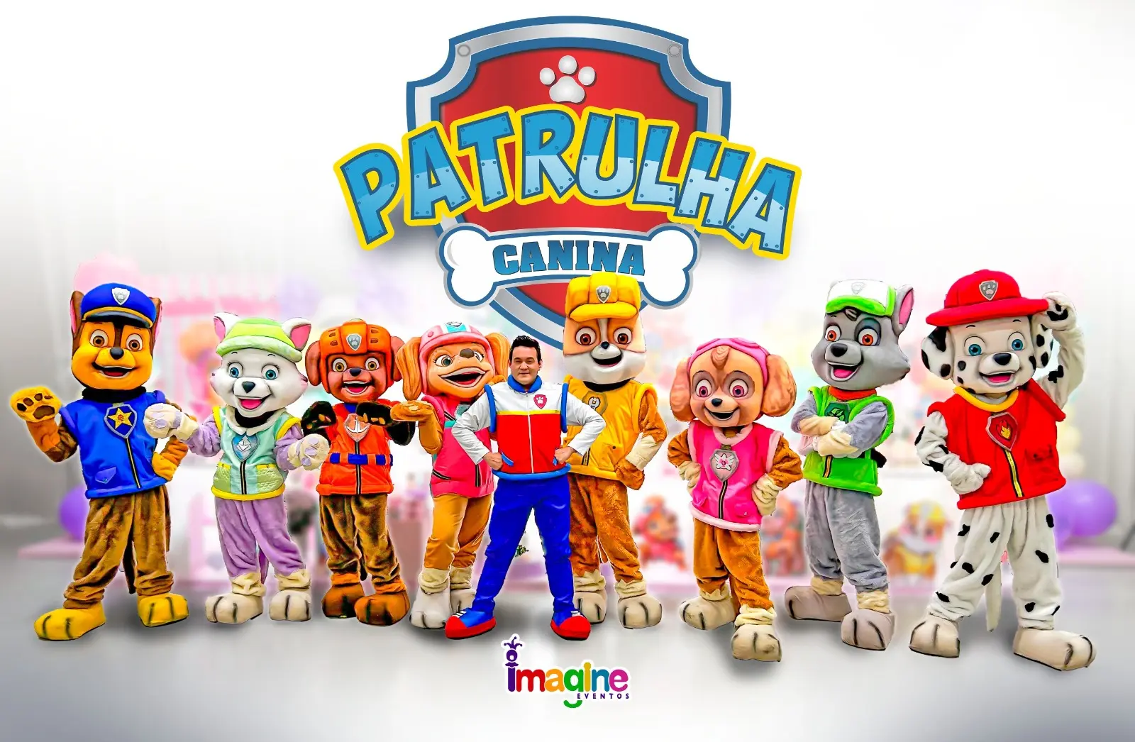 Arte da patrulha canina.