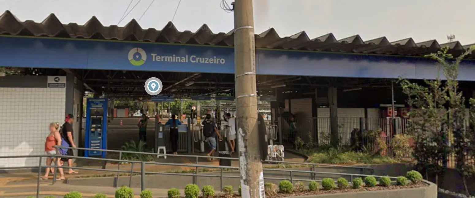 Foto da entrada do terminal do cruzeiro.