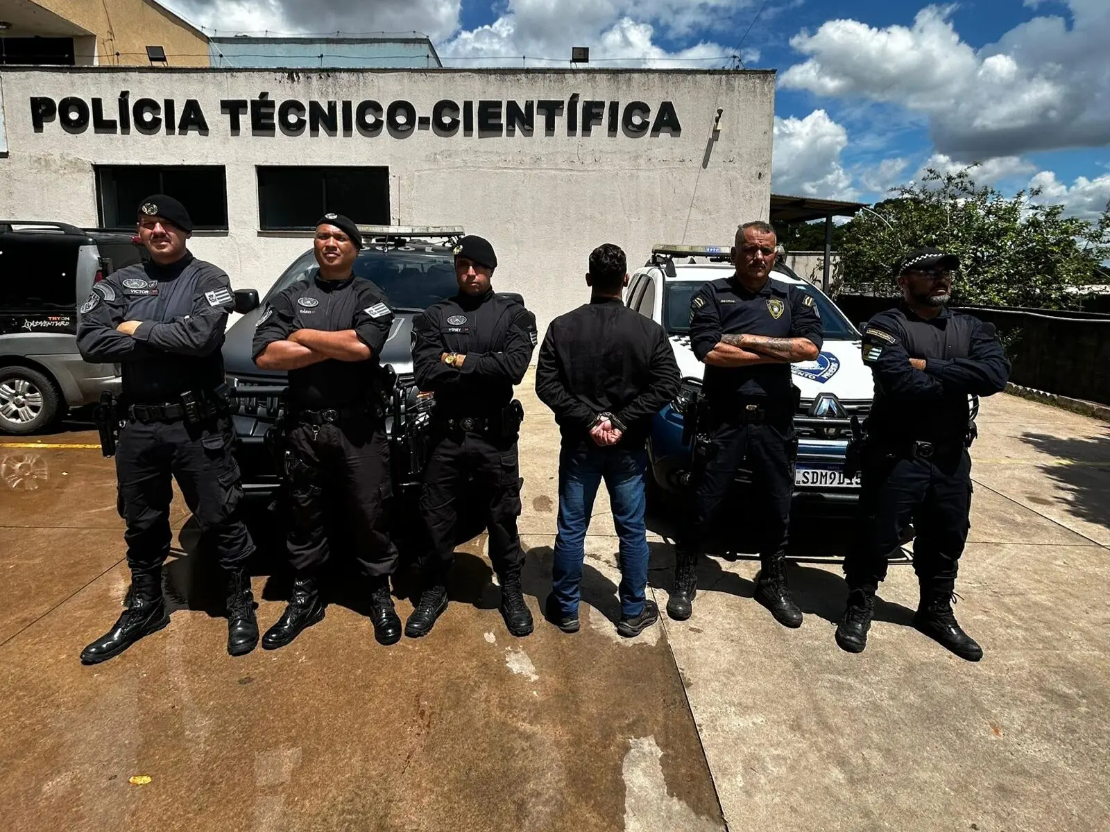 GCM prendeu em fragrante o agressor.