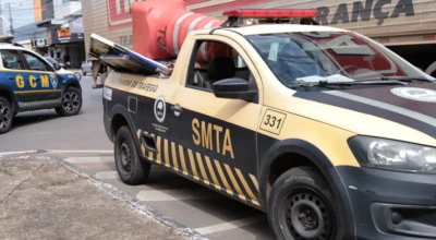 Veículo da SMTA utilizado durante a operação.