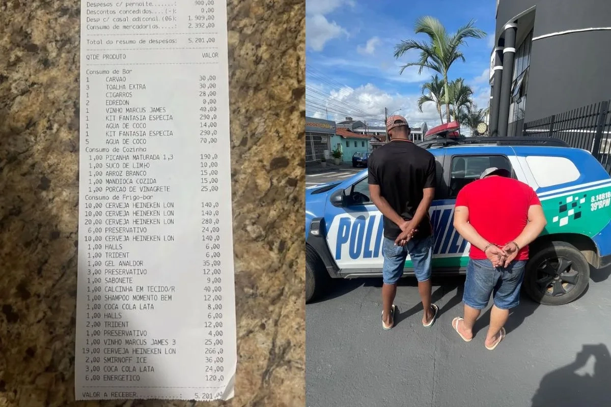 Suspeitos foram detidos por estelionato.