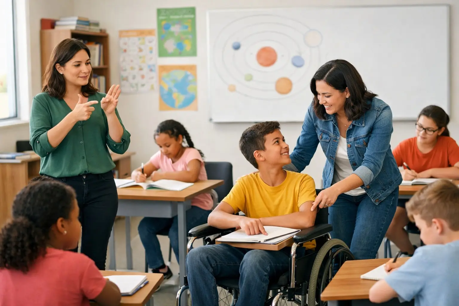 Sala de aula inclusiva e colaborativa