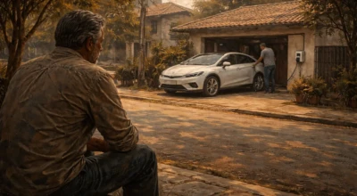 sebastiao e carro eletrico