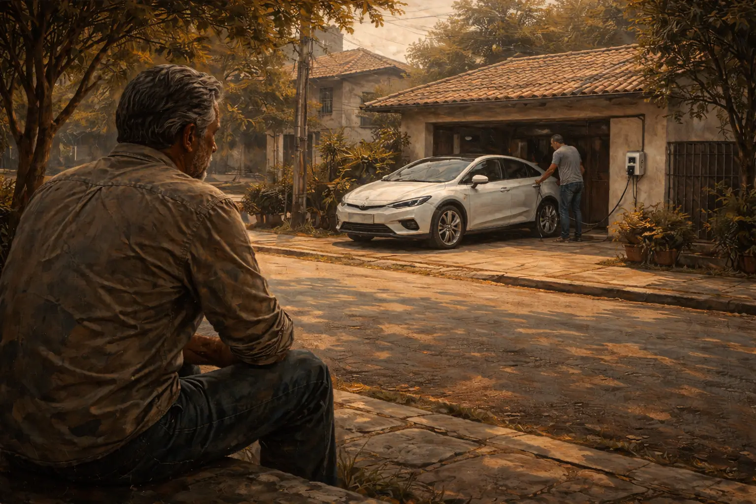 sebastiao e carro eletrico