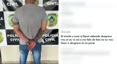 Homem é preso por enviar mensagens de ameaça a ex por pix.