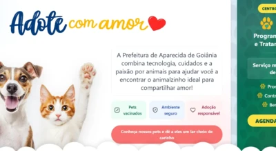 Print da página inicial do PATA.