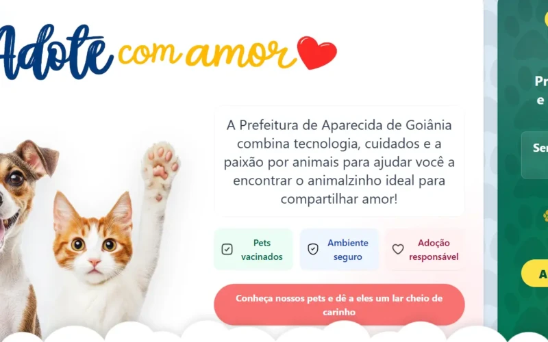 Print da página inicial do PATA.