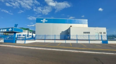 Foto da fachada do Sebrae em Aparecida.