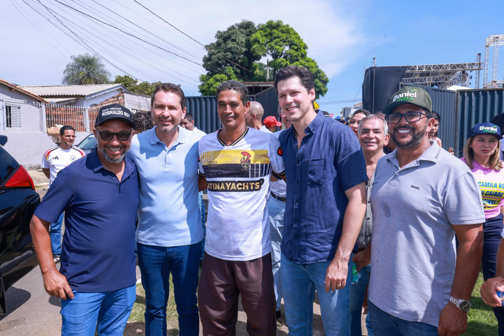 Daniel e Leandro Vilela no Jardim Tiradentes