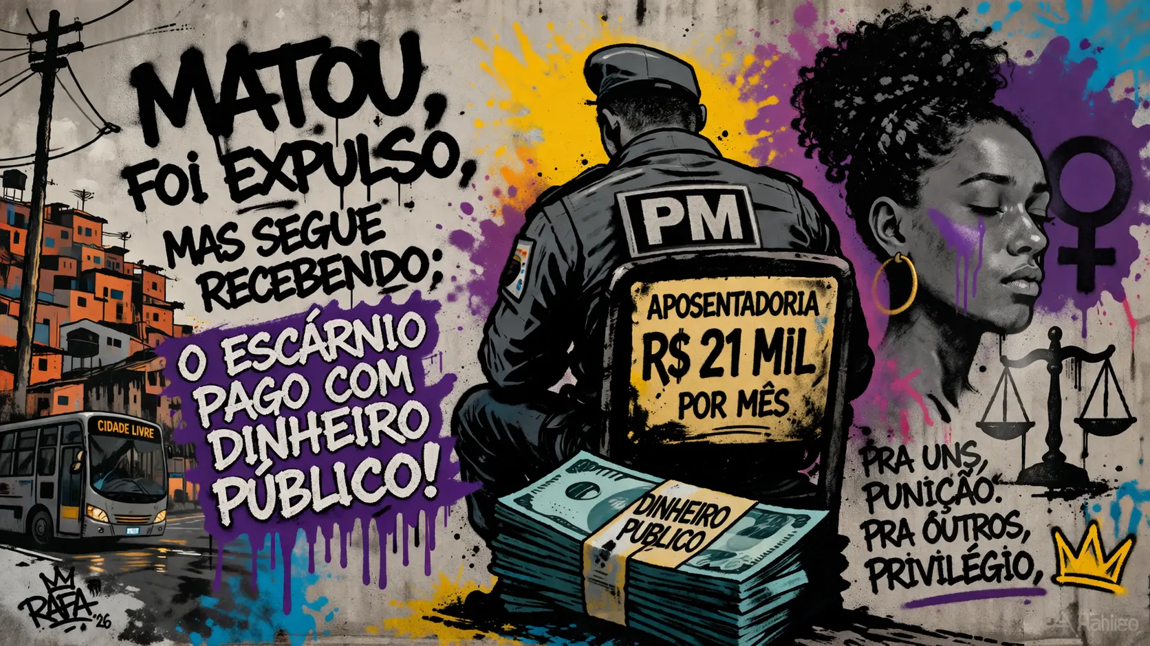 Escárnio e privilégio nas ruas