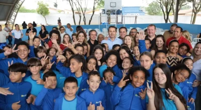 Alunos da rede pública de educação de Aparecida.